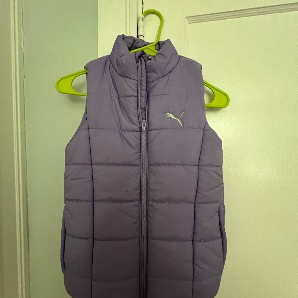 Puma Kids Purple Puffer Vest